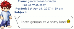 This flag proudly brought to you by "German Joey" on 04/01/2008